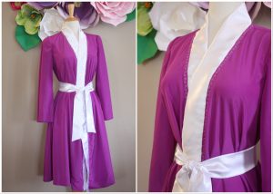 Purple Satin Robe